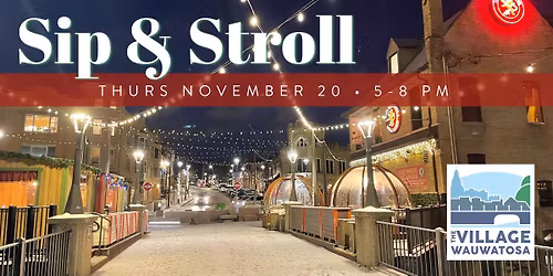 Holiday Sip & Stroll