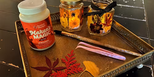 Make Your Own Autumn Votives - Family Craft Night at Pudding Art Studio!