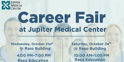 Jupiter Medical Center Hiring Event Saturday 10\/24\/26