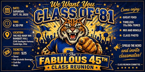 The Fabulous 45th: Cambridge High School Class of \u201881 Reunion