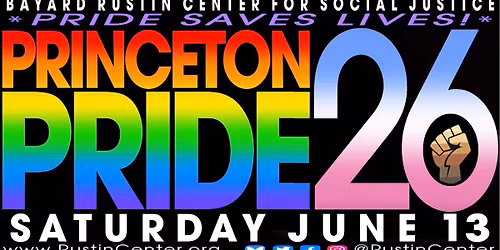 PRIDE '26 * PRIDE SAVES LIVES * BRCSJ PRINCETON PRIDE PARADE & AFTER-PARTY!