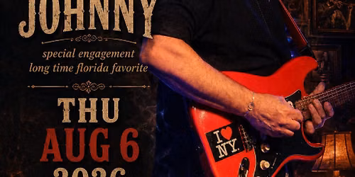 MIDNITE JOHNNY - LIVE - THU AUG 6, 2026 - 6PM - Earl's Hideaway, Sebastian, FL 32958