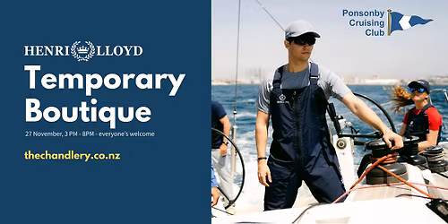 Henri-Lloyd Temporary Boutique at PCC by The Chandlery