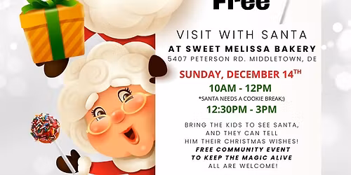 Free visit with SANTA