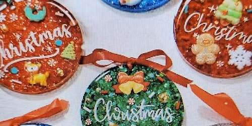 Resin Christmas Ornaments Class with Donna
