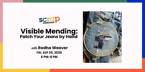 Visible Mending: Patch Your Jeans by Hand