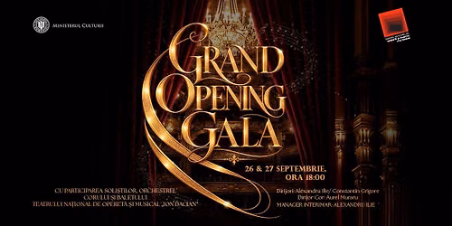 Grand Opening Gala \u2013 Deschiderea Stagiunii 2026\u20132027