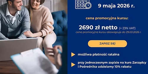 Kurs Po\u015brednik w Obrocie Nieruchomo\u015bciami - edycja lato 2026