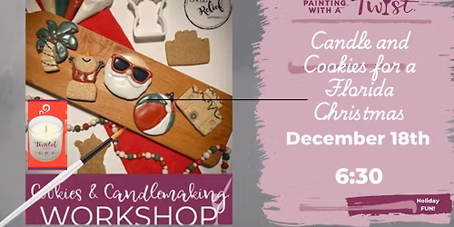 Florida Christmas Candles and Cookies