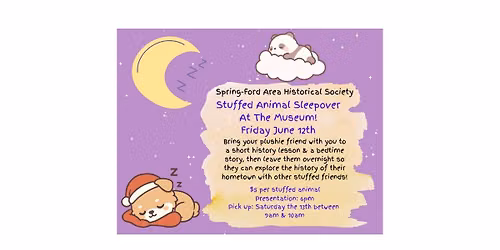 Stuffed Animal Sleepover!