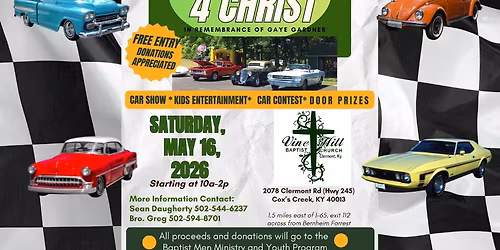 Crusin' 4 Christ: Free entry car show