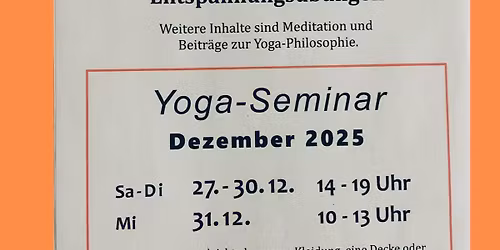 End-of-the-Year Yoga Seminar