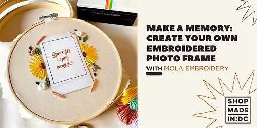 Make a Memory: Create Your Own Embroidered Photo Frame with Mola Embroidery