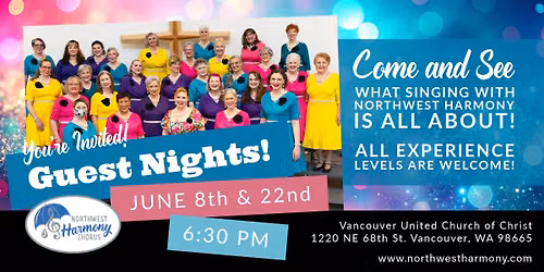 Northwest Harmony Chorus Guest Nights