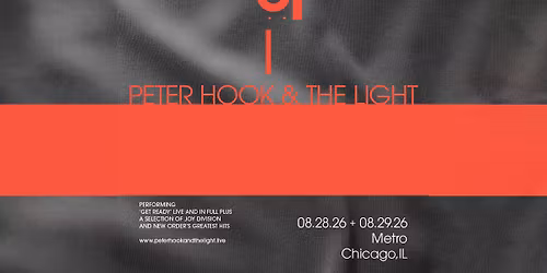 Peter Hook & The Light - North American Tour 2026