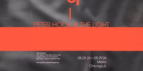 Peter Hook & The Light - North American Tour 2026