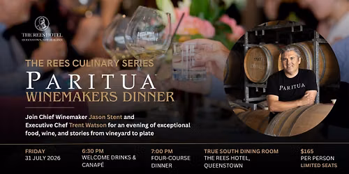 The Rees Culinary Series presents: Paritua