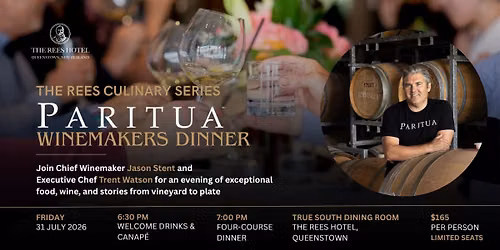 The Rees Culinary Series presents: Paritua