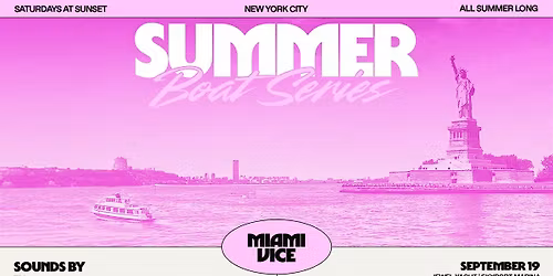 NYC Summer Boat Series - 09.19