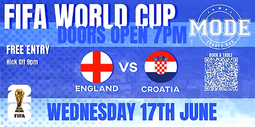 World Cup 2026 - England VS Croatia