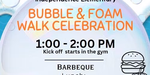 Bubble and Foam walk celebration