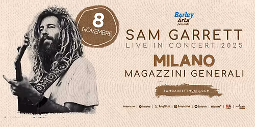 Sam Garrett | Live in Concert 2025 | Live in Milan