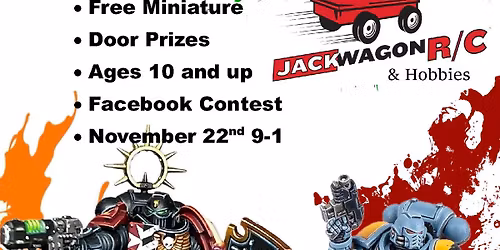 Warhammer Paint N Take Day Sat. Nov. 22nd