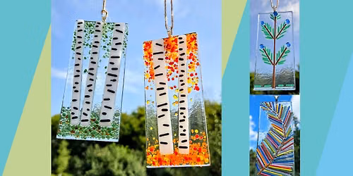 Projects in the Orchard- Fused Glass Birch Tree Trinket