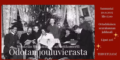 Jyv\u00e4skyl\u00e4n Studiokuoron adventtikonsertti: Odotan jouluvierasta