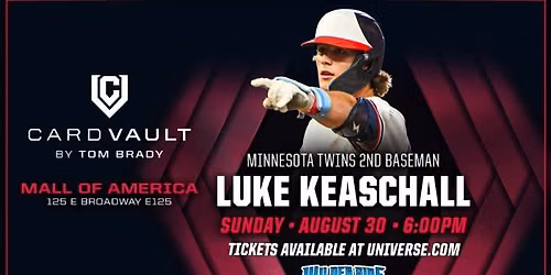 Luke Keaschall Appearance at CardVault by Tom Brady