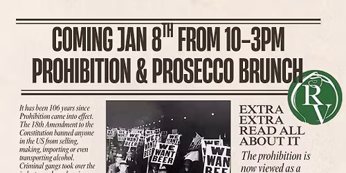 Prohibition and Prosecco Brunch
