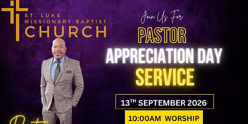 Pastor Appreciation Sunday 2026