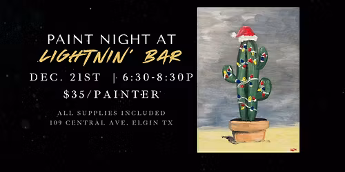 Paint Night at Lightnin' Bar