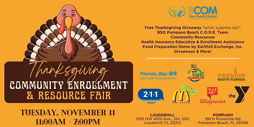 Thanksgiving Community Enrollment & Resource Fair