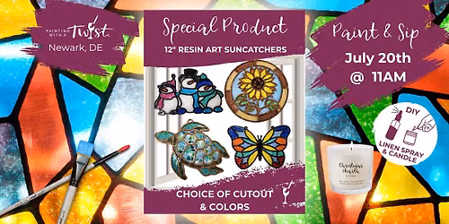 Special Workshop: 12" Resin Art Suncatcher - in Newark, DE