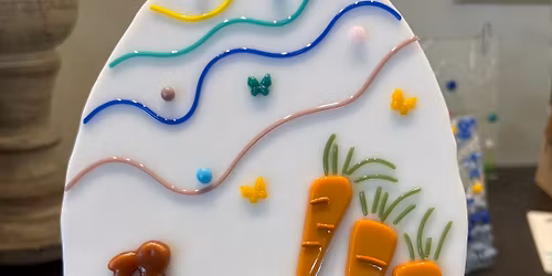 3/21/26 Fused Glass Easter Egg and Stand