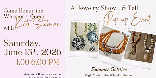 "A Jewelry Show and Tell" Pop-up Event with Kate Stockman