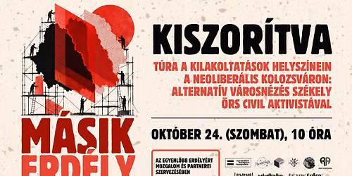 Kiszor\u00edtva: alternat\u00edv v\u00e1rosn\u00e9z\u00e9s \u25fe\ufe0f M\u00c1SIK ERD\u00c9LY \u25fe\ufe0f Okt\u00f3ber 24., 10:00
