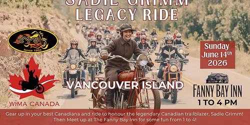 Sadie Grimm Legacy Ride - Vancouver Island