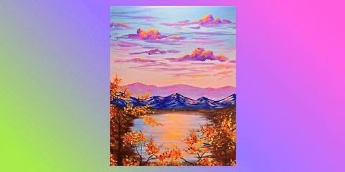 Paint and Sip: Autumn Sunset \ud83c\udf42\ud83c\udf05\ud83c\udfa8
