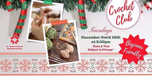 Crochet Club - December 16th