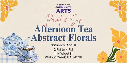 Afternoon Tea Paint & Sip: Abstract Florals in Acrylic