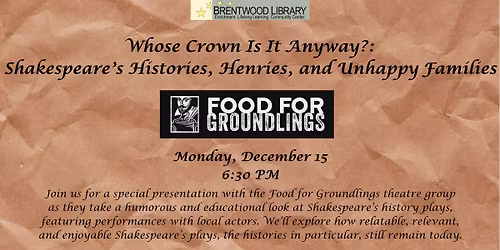 Whose Crown Is It Anyway?: Shakespeare's Histories, Henries, and Unhappy Families
