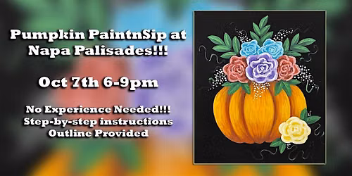 Pumpkin PaintnSip at Napa Palisades