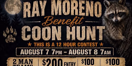 Ray Moreno Benefit Coon Hunt