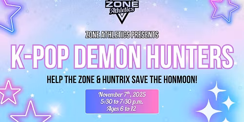 K-Pop Demon Hunter's - Ages 6 to 12 - 75% SOLD OUT