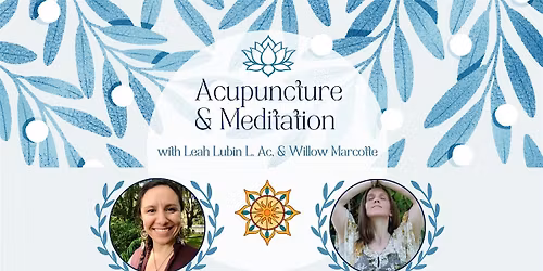 Acupuncture and Meditation with Leah Lubin L.Ac & Willow Marcotte