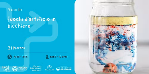 Fuochi d'artificio in bicchiere