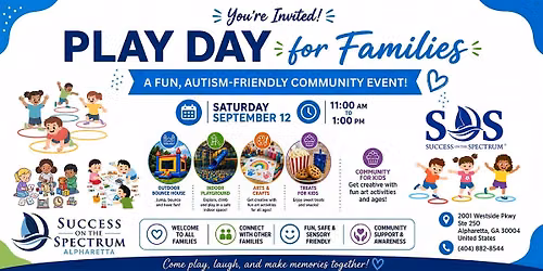 Free Autism Play Day for Families!