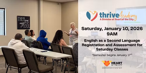 FREE English as a Second Language - Registration and Assessment